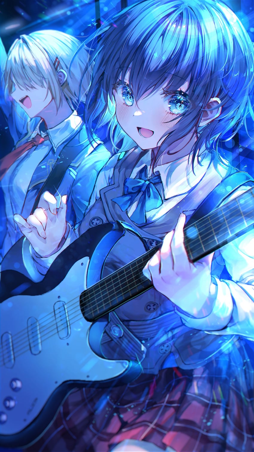 kayamori ruka and aoi erika (heaven burns red) drawn by noyu_(noyu23386566)