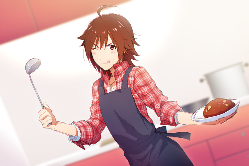 amagase touma (idolmaster and 1 more) drawn by 11kkr