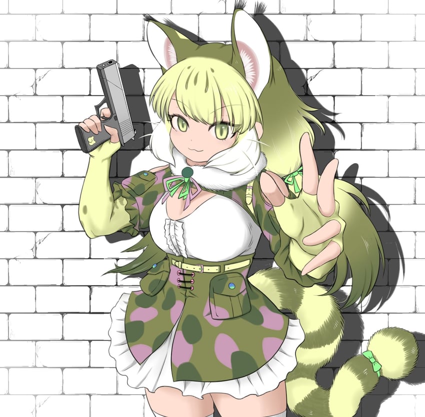 jungle cat (kemono friends and 1 more) drawn by bokoboko_(pandagapanda1)