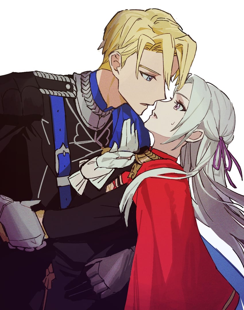 edelgard von hresvelg and dimitri alexandre blaiddyd (fire emblem and 1 more) drawn by ikaikakka
