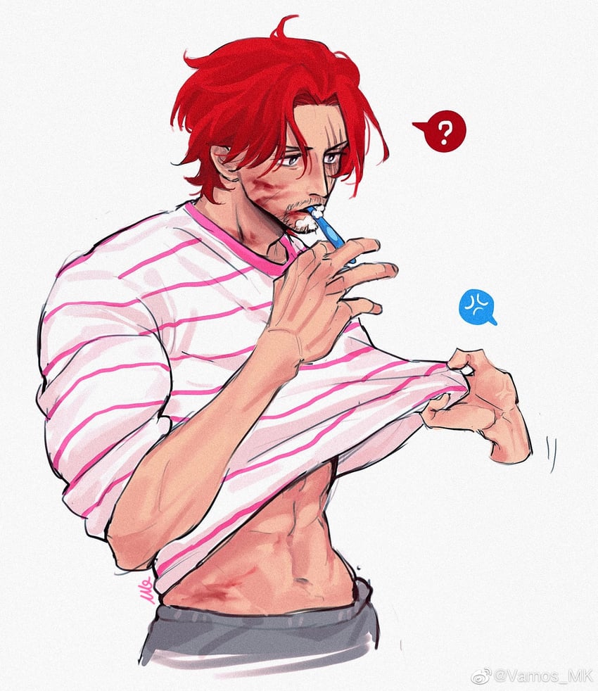 shanks and buggy the clown (one piece) drawn by vamos_mk