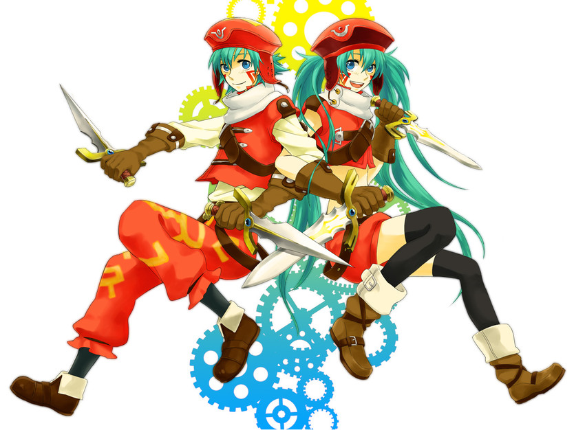 kite and sakuya (.hack// and 1 more) drawn by apoi