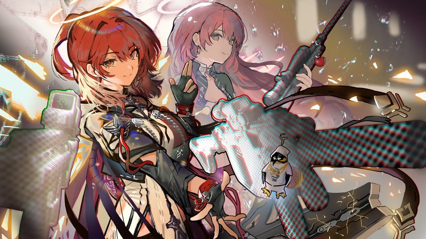 exusiai, lemuen, emperor, and exusiai the new covenant (arknights) drawn by lonki