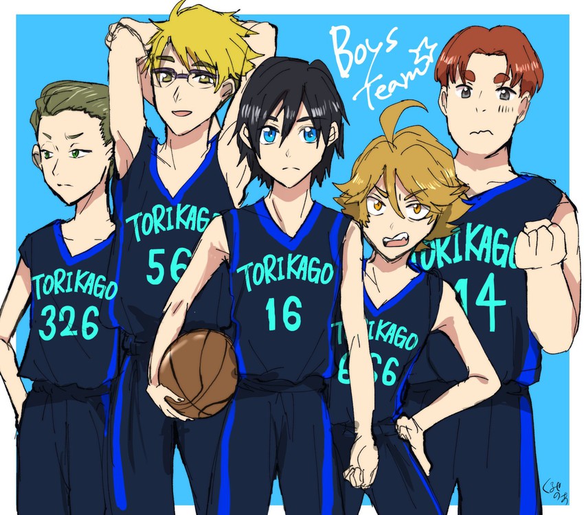 hiro, gorou, mitsuru, zorome, and futoshi (darling in the franxx) drawn by temodemo_nor