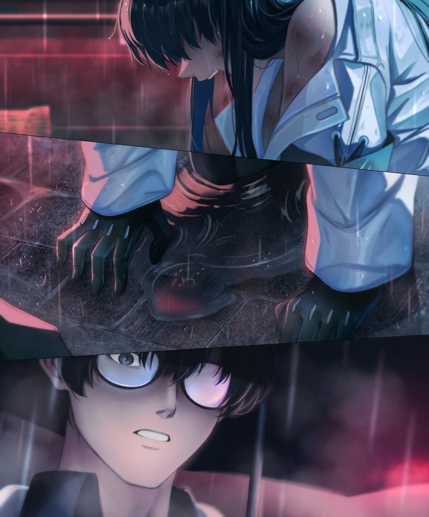 sensei, saori, and problem solver sensei (blue archive) drawn by junu_(jwoo5627)
