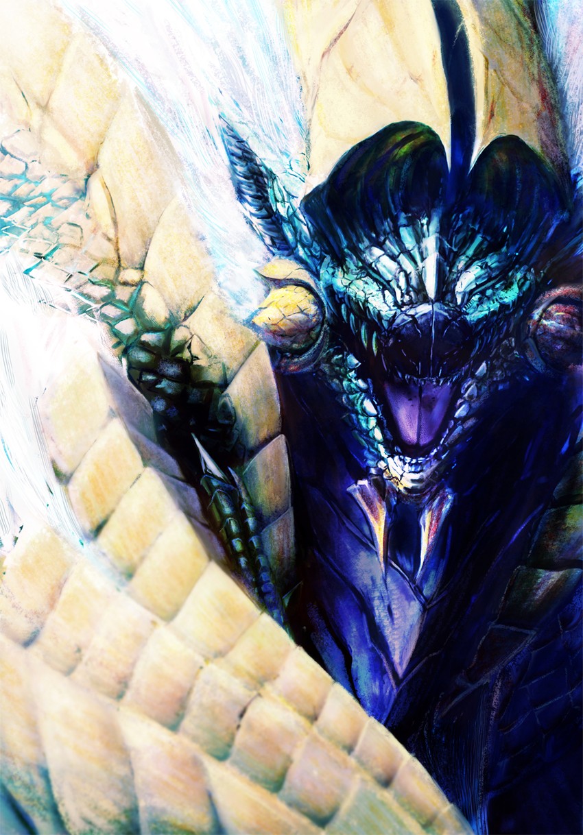 zinogre (monster hunter and 1 more) drawn by kandazin1117