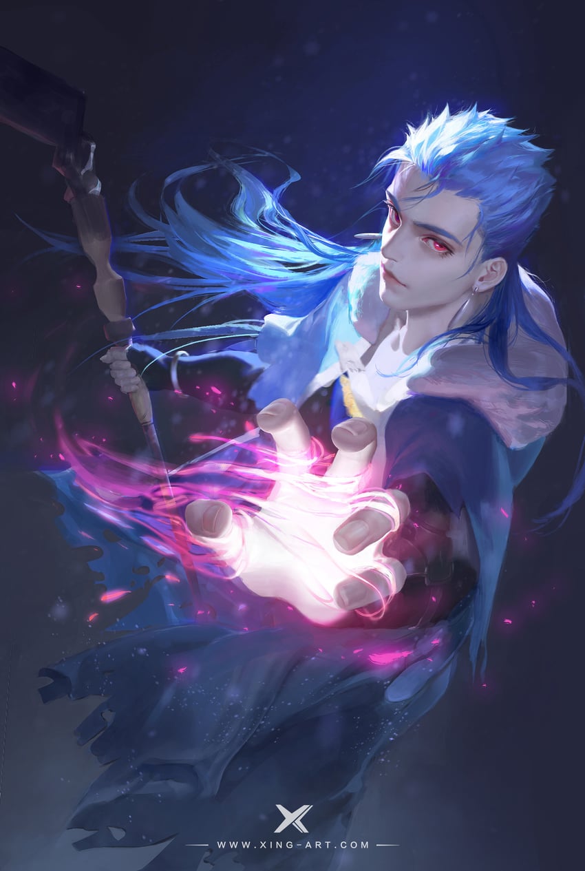 cu chulainn (fate and 1 more) drawn by starlab