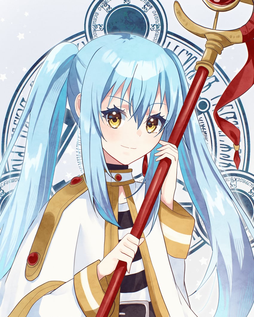 frieren and rimuru tempest (sousou no frieren and 1 more) drawn by chocoeiru