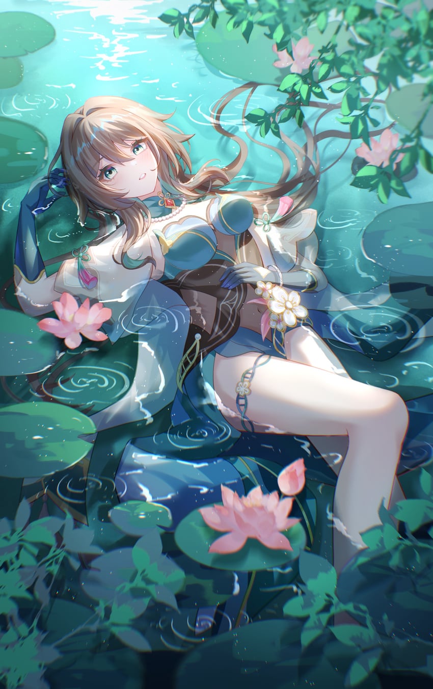 ruan mei (honkai and 1 more) drawn by aqinorz
