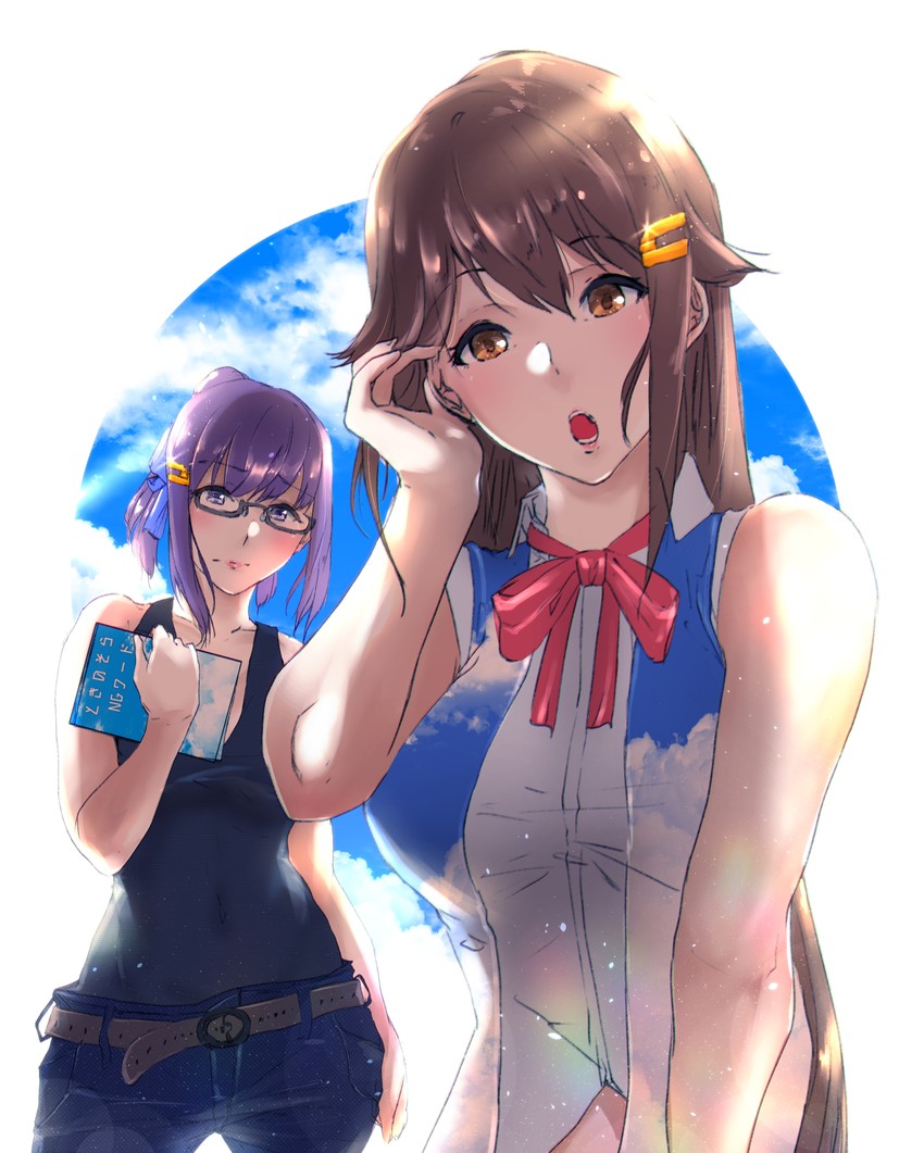 tokino sora and a-chan (hololive) drawn by kuzia_(atarayo)