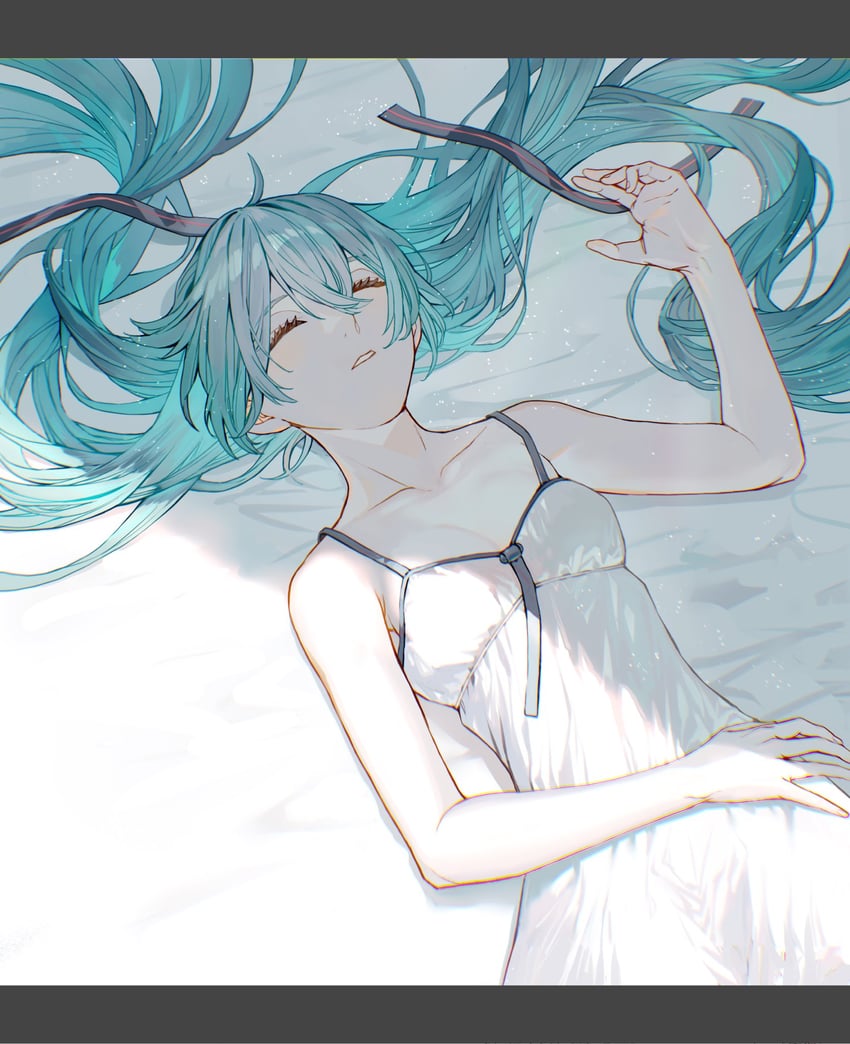 hatsune miku (vocaloid and 1 more) drawn by uryoko