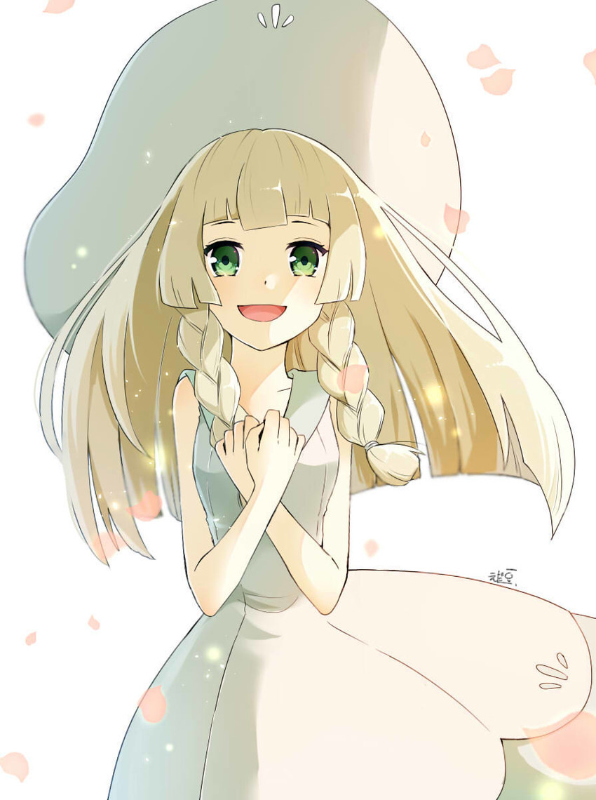 lillie (pokemon and 1 more) drawn by edamame_(fourseasonsaki)