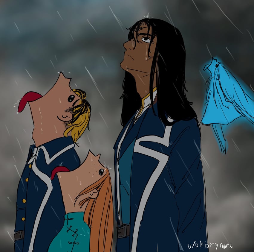 syl, shallan, kaladin, and adolin kholin (the stormlight archive) drawn by ohismyname