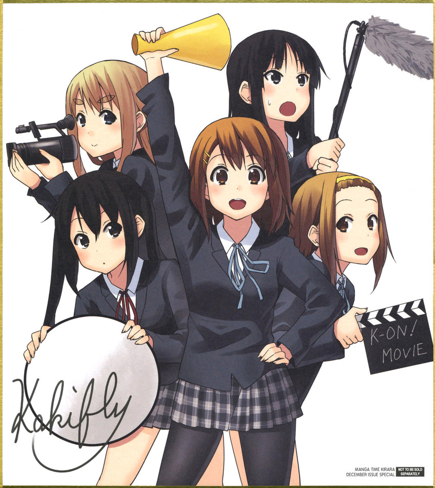 akiyama mio, nakano azusa, hirasawa yui, tainaka ritsu, and kotobuki tsumugi (k-on! and 1 more) drawn by kakifly
