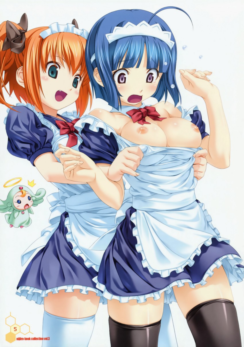 kannazuki aoi, minazuki haruka, and lovely angel (twin angel and 1 more) drawn by koutaro