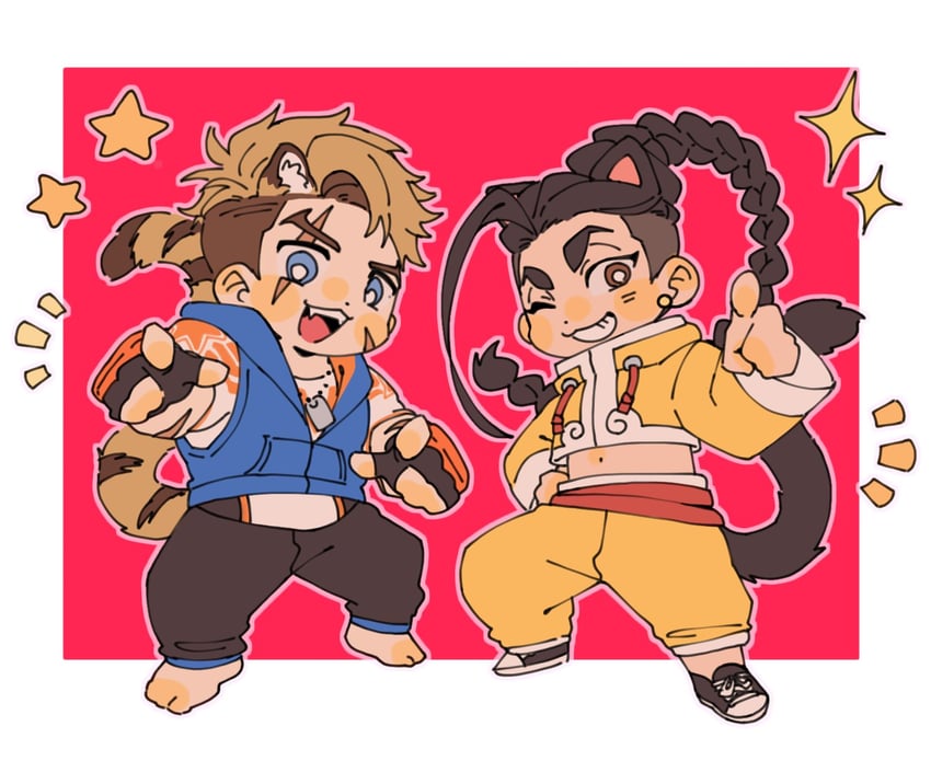 luke sullivan and jamie siu (street fighter and 1 more) drawn by aw34507135
