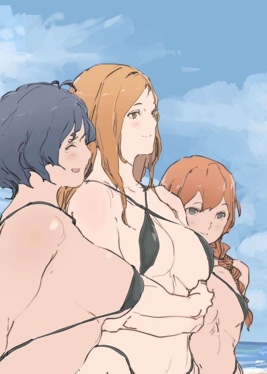 toyokawa fuka, baba konomi, and momose rio (idolmaster and 1 more) drawn by ooeyama_ken