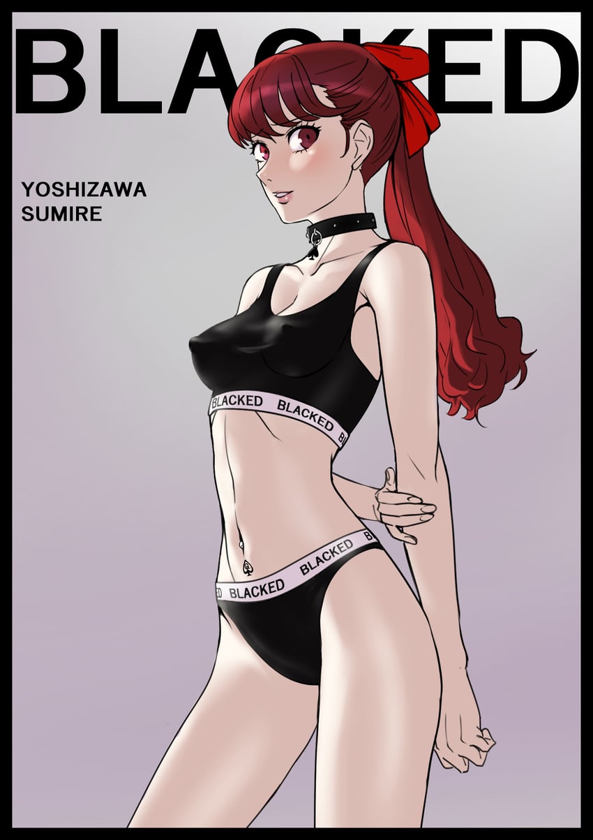 yoshizawa kasumi (persona and 2 more) drawn by akisora