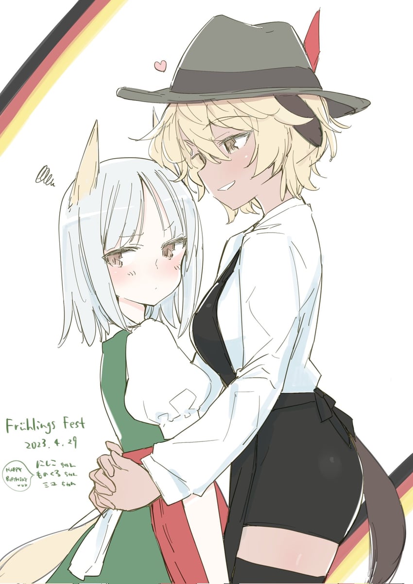 waltrud krupinski and edytha rossmann (world witches series and 1 more) drawn by aohashi_ame