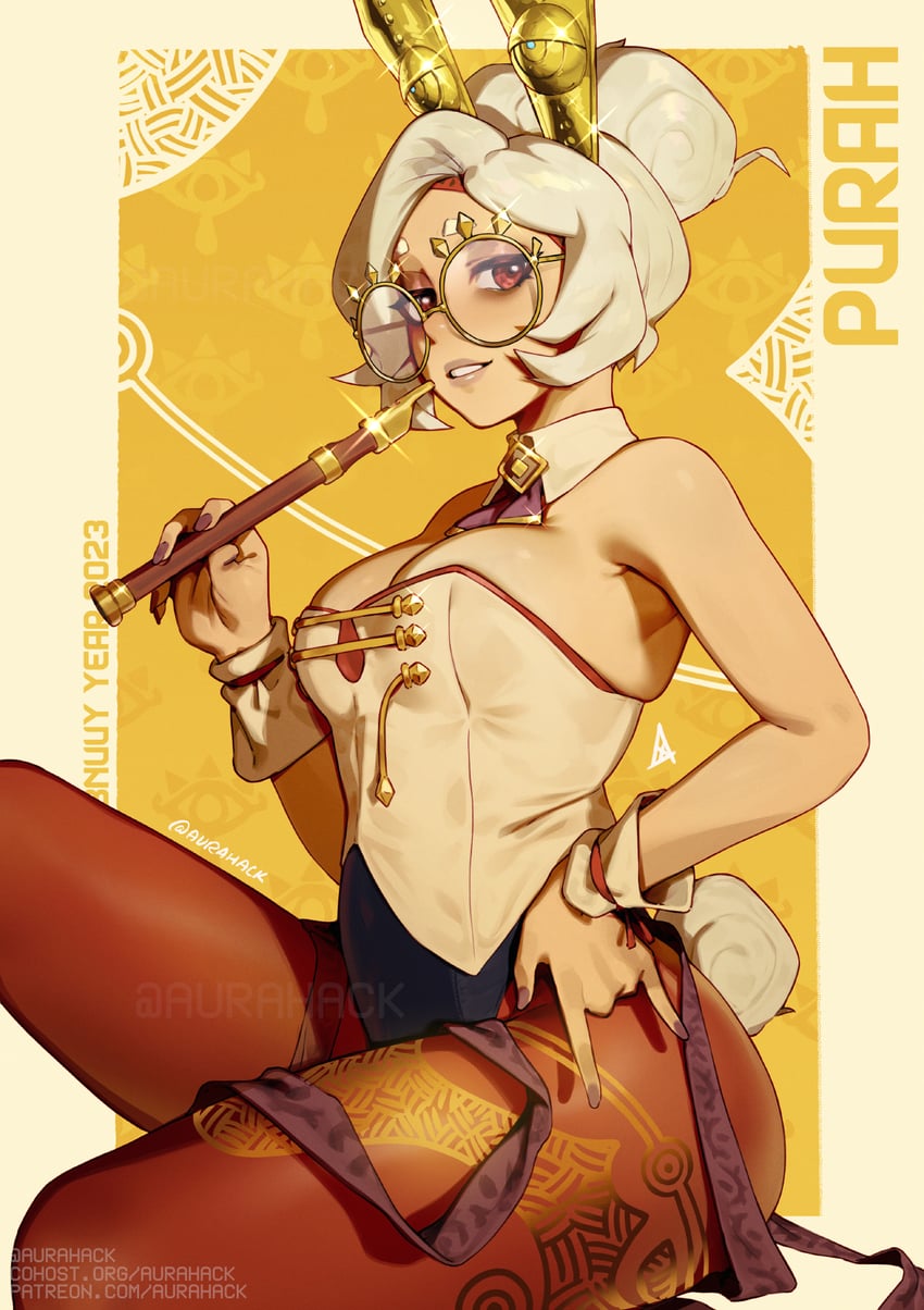 purah (the legend of zelda and 1 more) drawn by aurahack