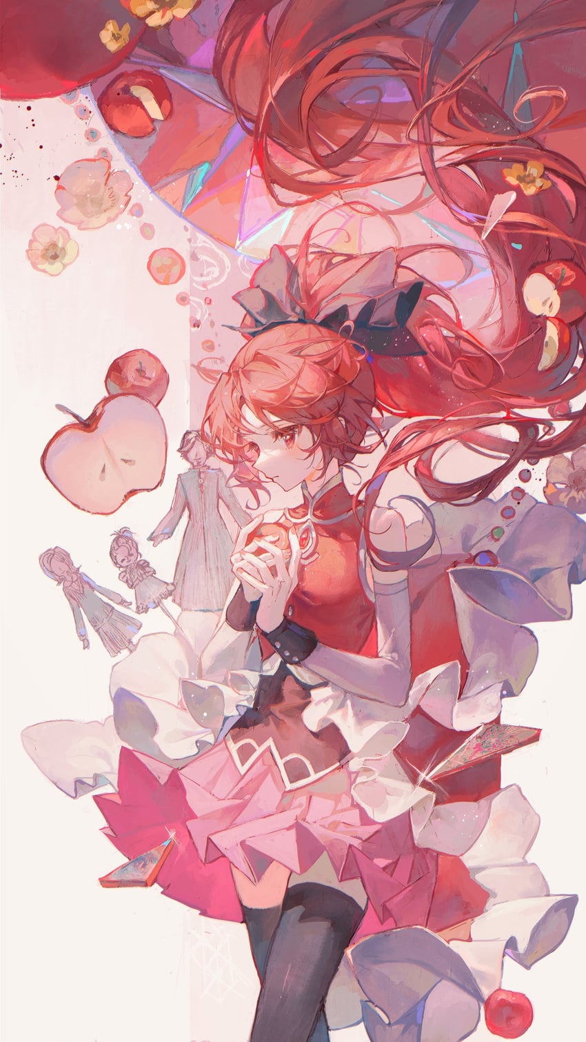 sakura kyoko (mahou shoujo madoka magica) drawn by maccha_(mochancc)