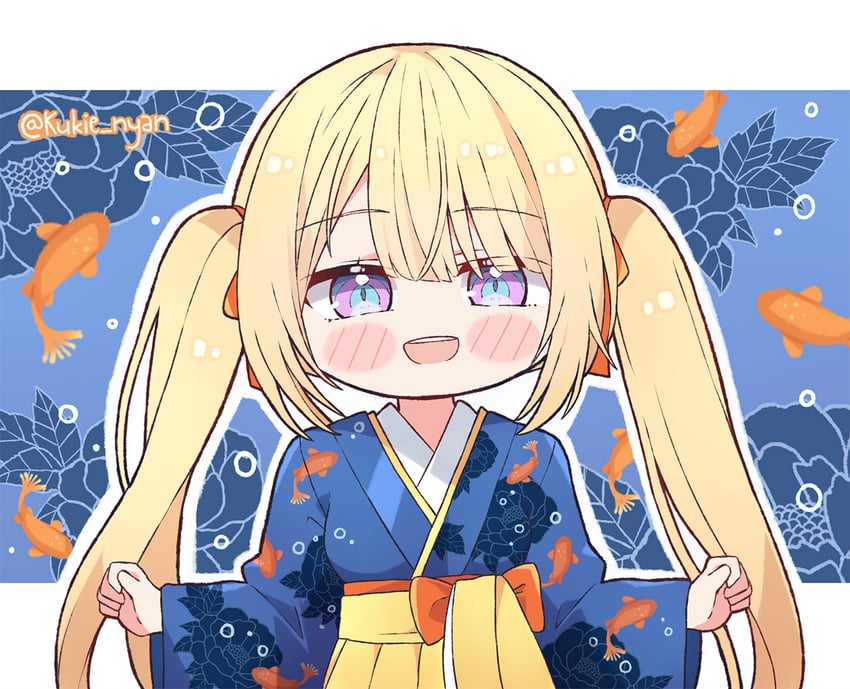 watson amelia (hololive and 1 more) drawn by kukie-nyan