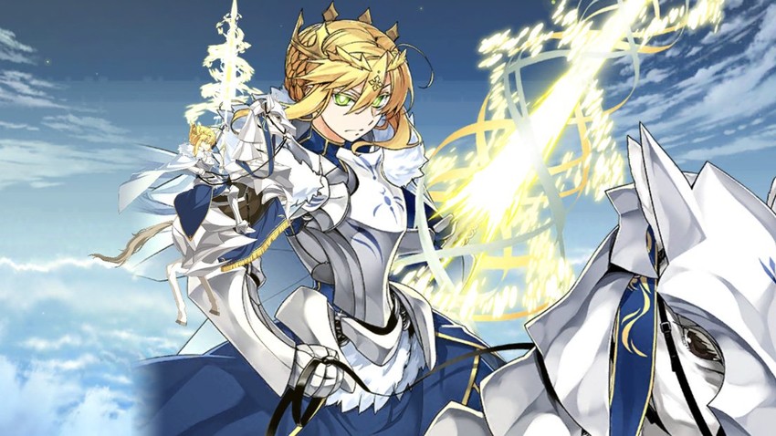 artoria pendragon and lion king (fate and 1 more) drawn by ishida_akira