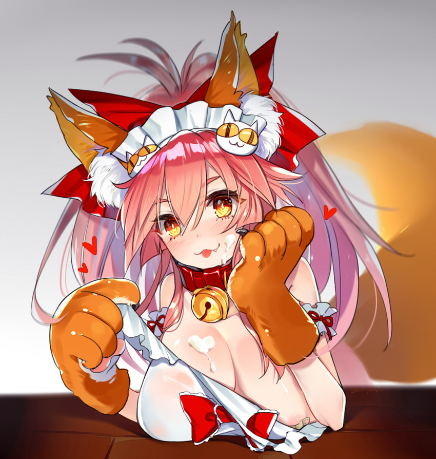 tamamo and tamamo cat (fate and 1 more) drawn by hatoyama_itsuru