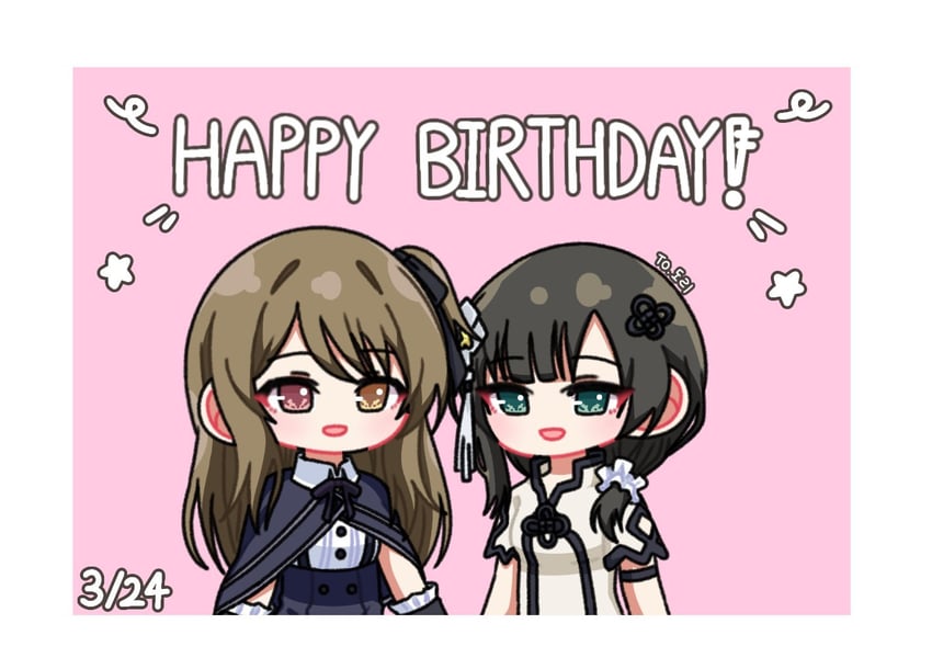 kuo shenlin and wang yujia (assault lily) drawn by yui_(yui1115_)
