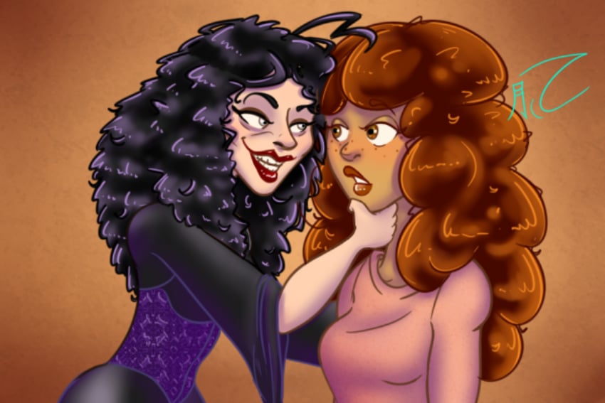 hermione granger and bellatrix lestrange (wizarding world and 1 more) drawn by angeltsuki