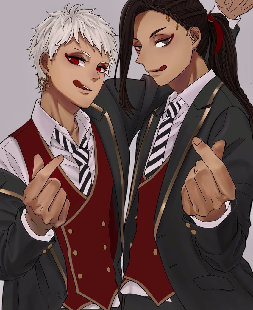 jamil viper and kalim al-asim (twisted wonderland) drawn by ukichan12011