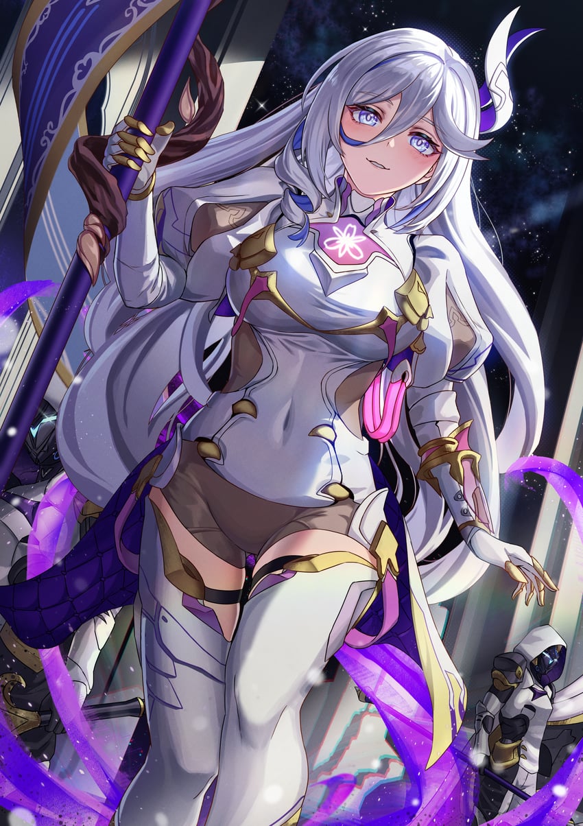 misteln schariac (honkai and 1 more) drawn by cruzvu