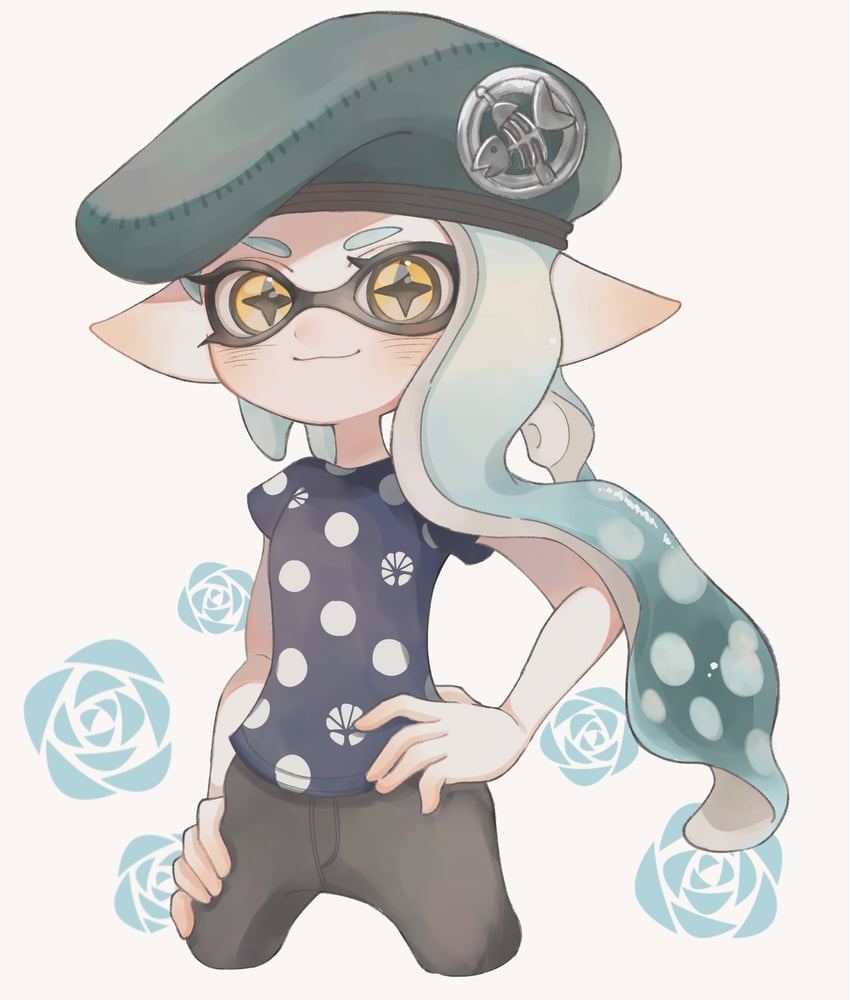 inkling player character and inkling girl (splatoon) drawn by lemo_(lemo_4)