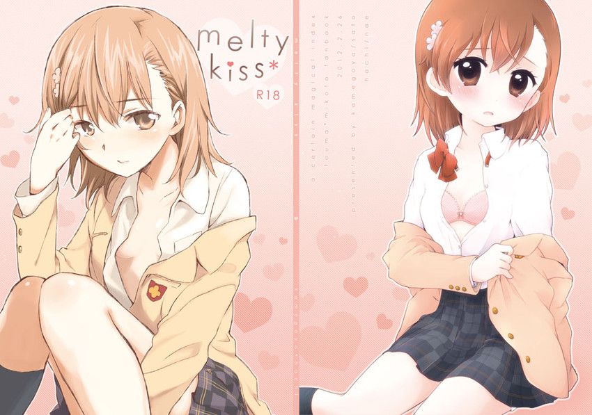 misaka mikoto (toaru majutsu no index and 1 more) drawn by kamekoya_sato and nae_(rno)