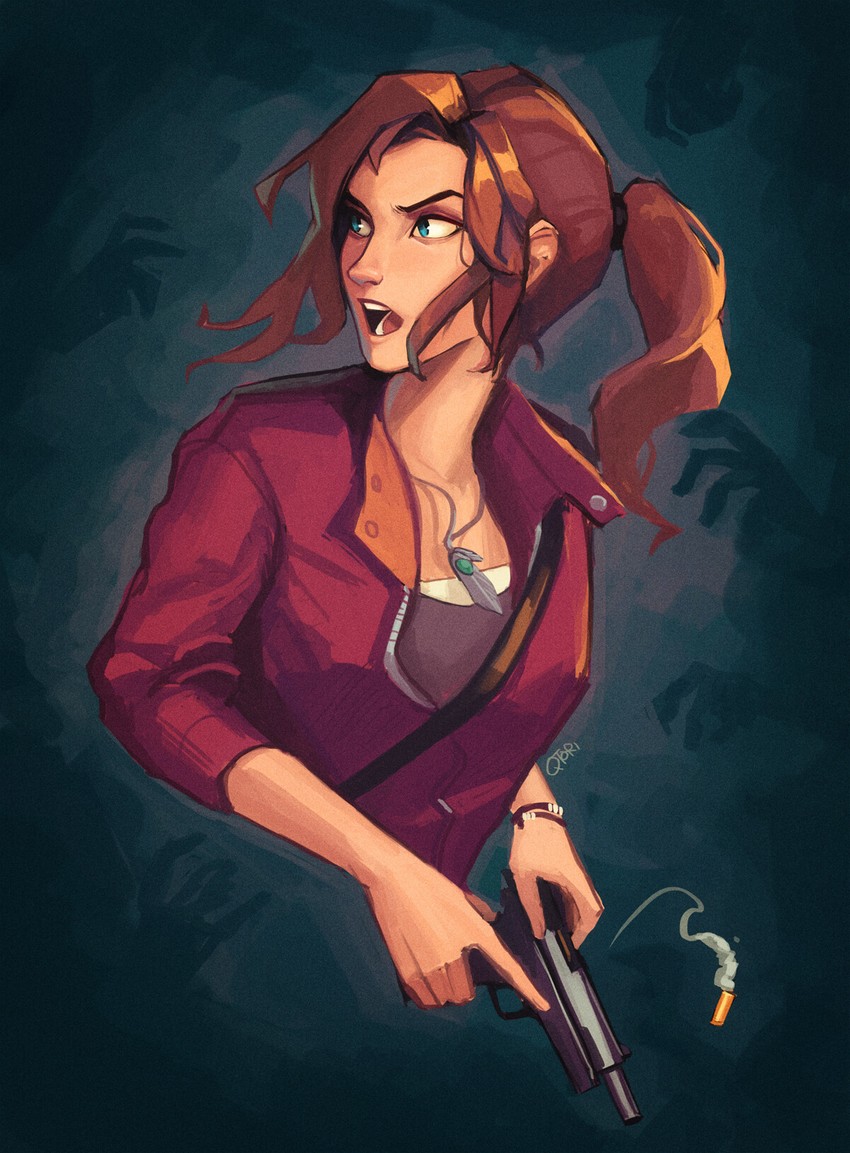 claire redfield (resident evil and 1 more) drawn by qtori
