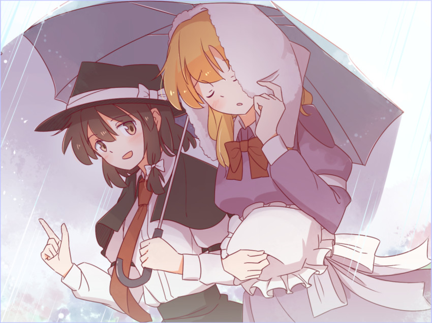 usami renko and maribel hearn (touhou) drawn by unagi_sango