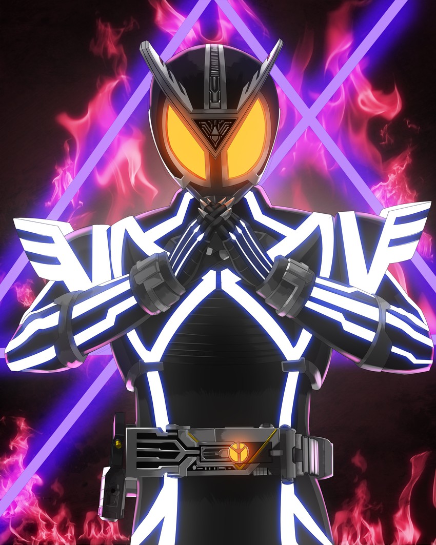 kamen rider delta (kamen rider and 1 more) drawn by moyashi_(karamisouma)