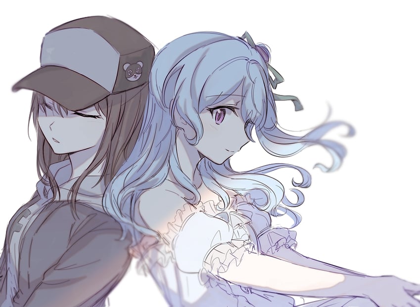 okusawa misaki and matsubara kanon (bang dream!) drawn by opi