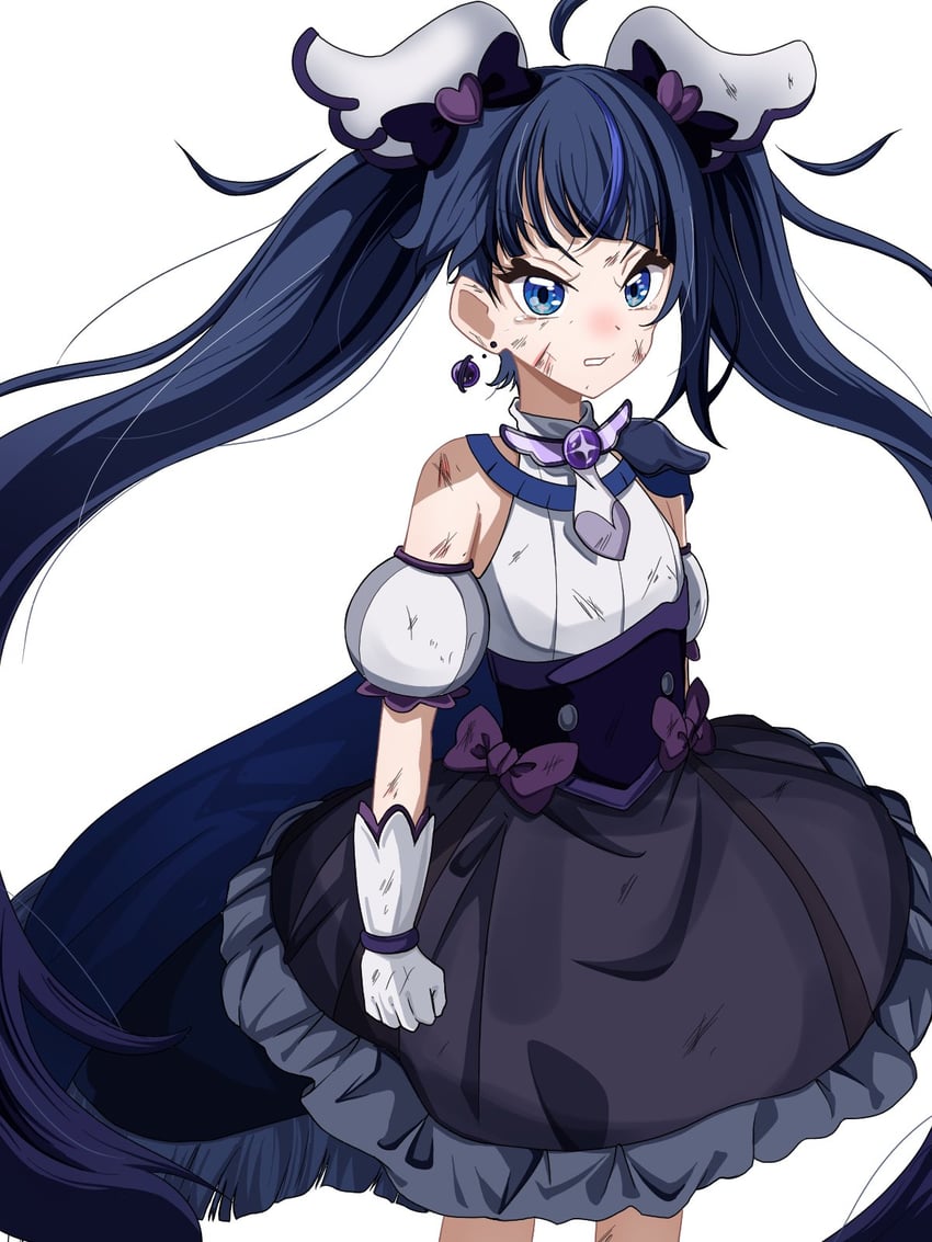 sora harewataru, cure sky, and black sky (precure and 1 more) drawn by akizora_(aki_precure)