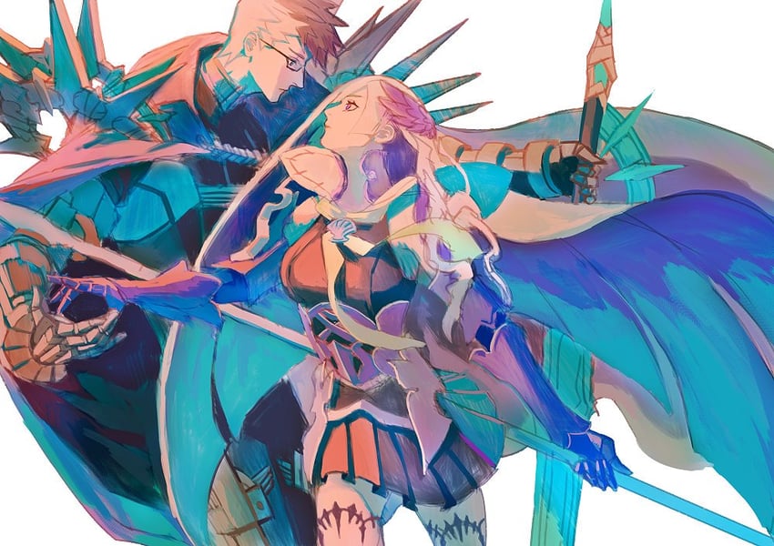 brynhild and sigurd (fate and 1 more) drawn by daeraeband
