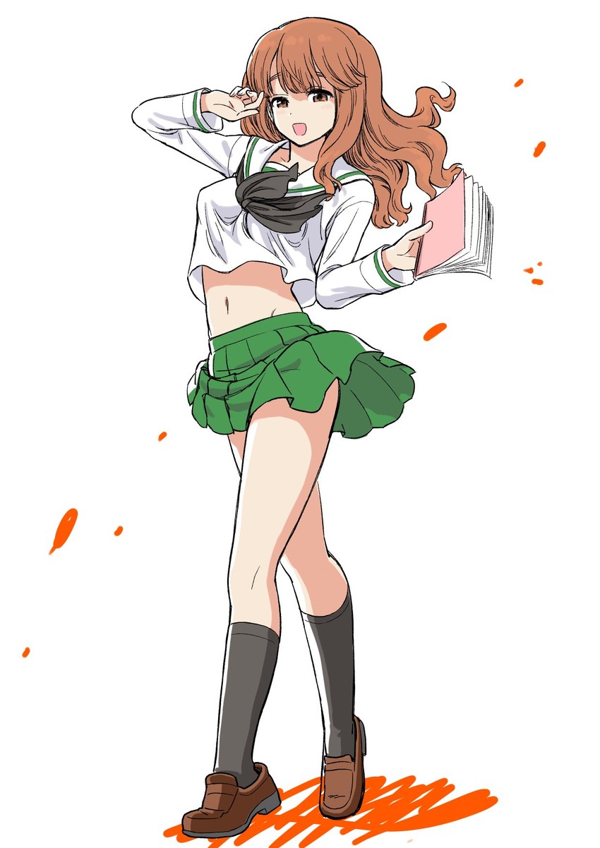 takebe saori (girls und panzer) drawn by sabaku_chitai