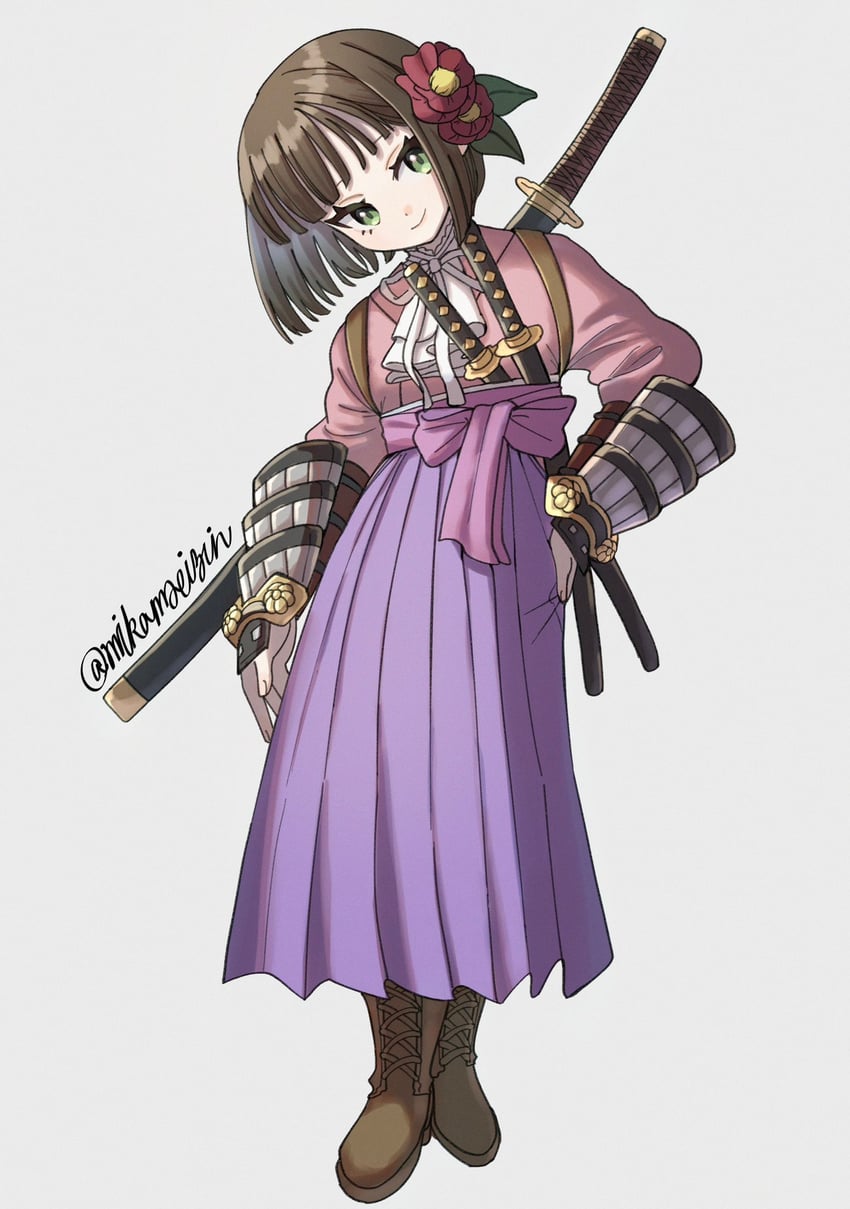 bushidou and bushidou 4 (sekaiju no meikyuu and 2 more) drawn by mikamseizin