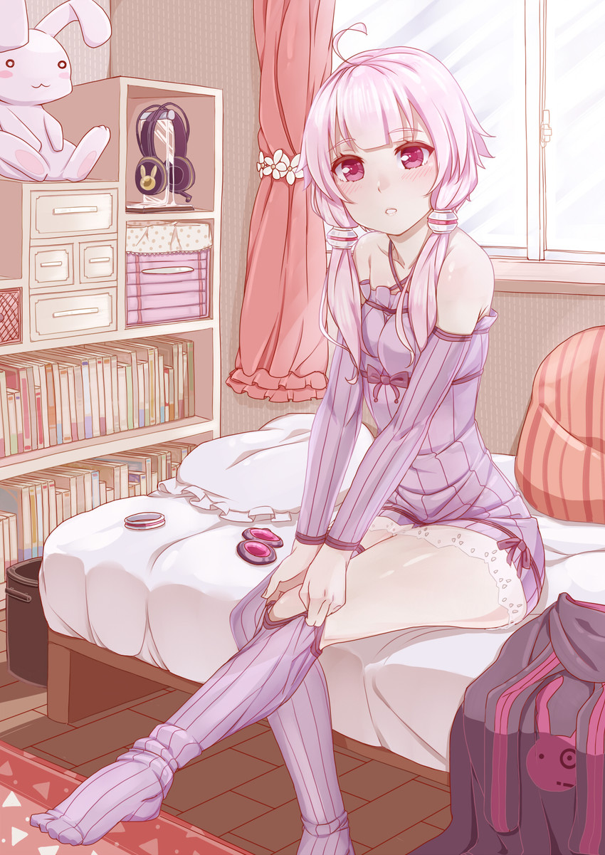 yuzuki yukari (vocaloid and 1 more) drawn by yuirimo