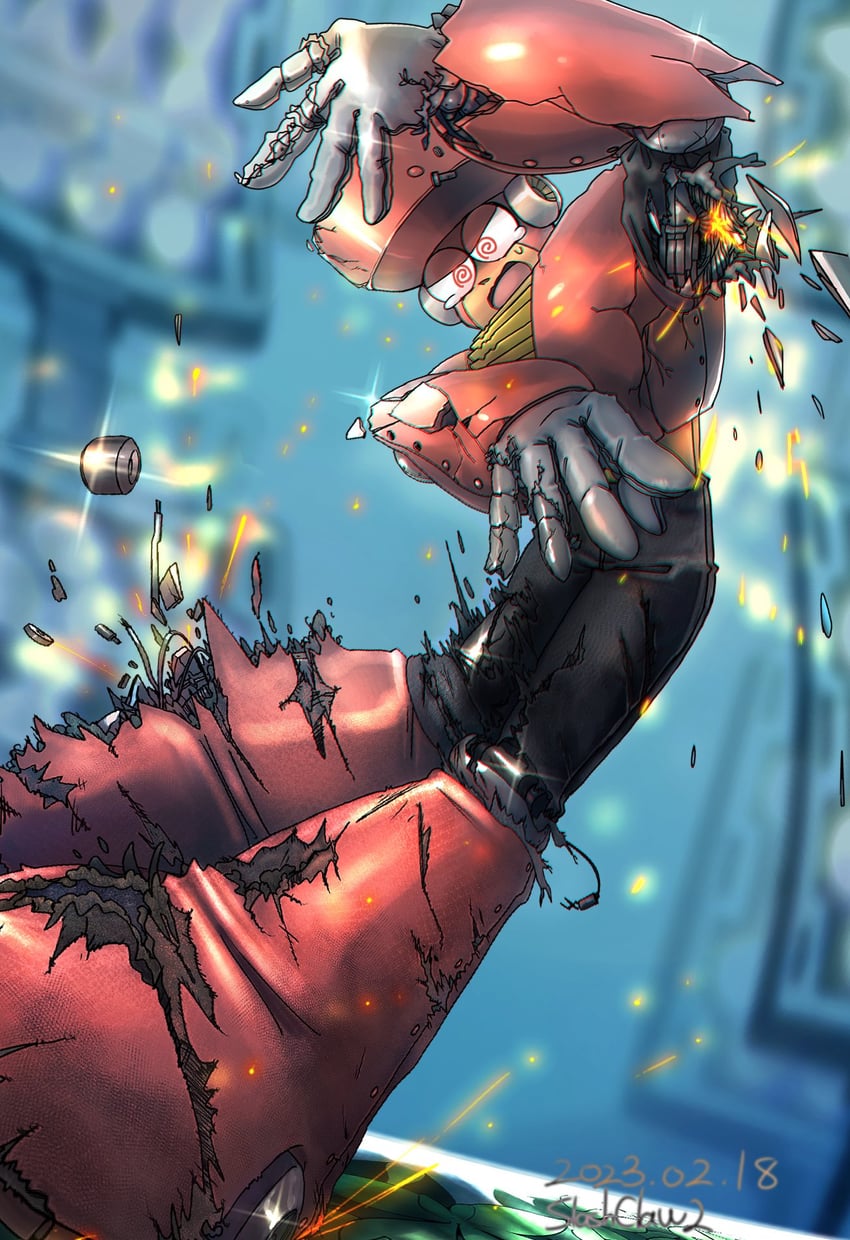 top man (mega man and 1 more) drawn by kazafuki