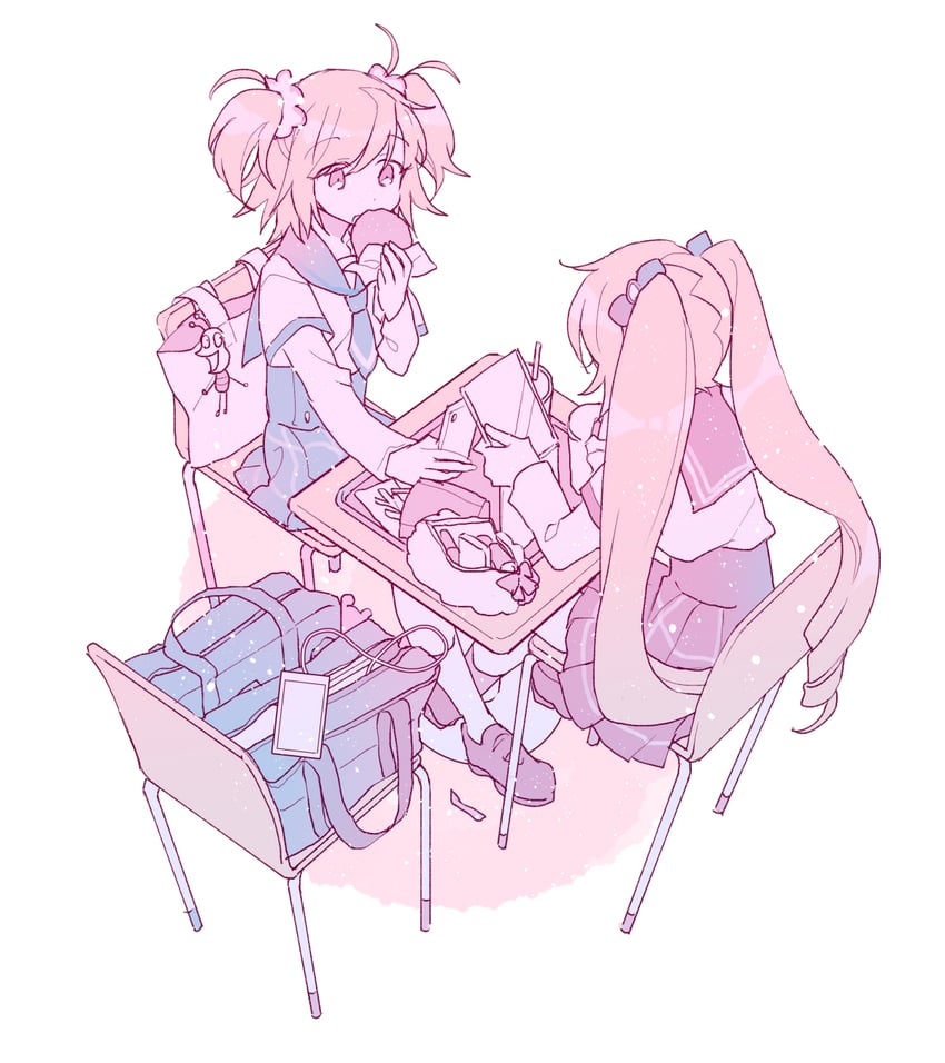 ayano rika and kisaki emiri (mahou shoujo madoka magica and 1 more) drawn by ayumaru_(art_of_life)