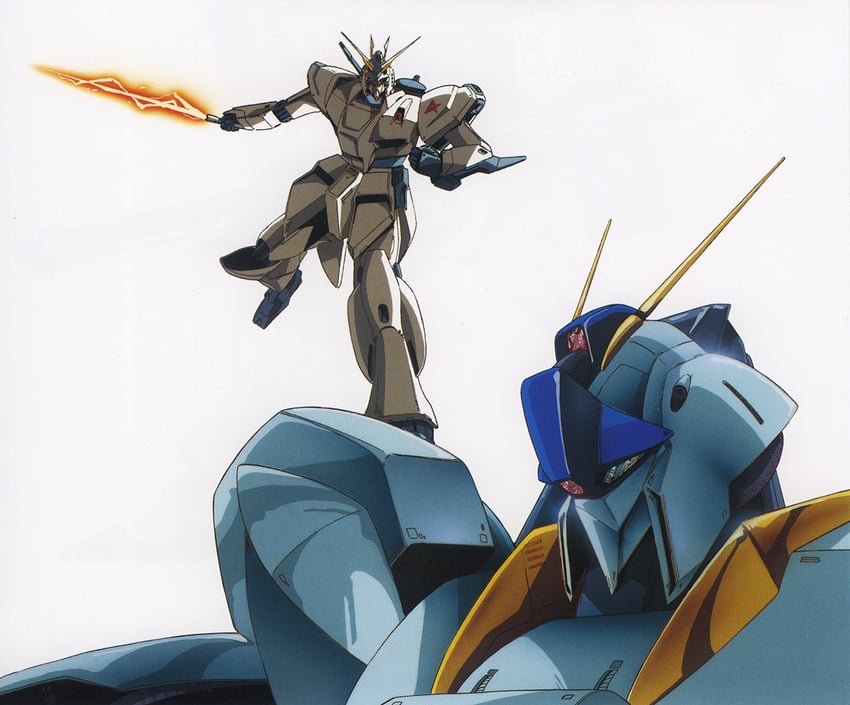 nu gundam and re-gz (gundam and 1 more)