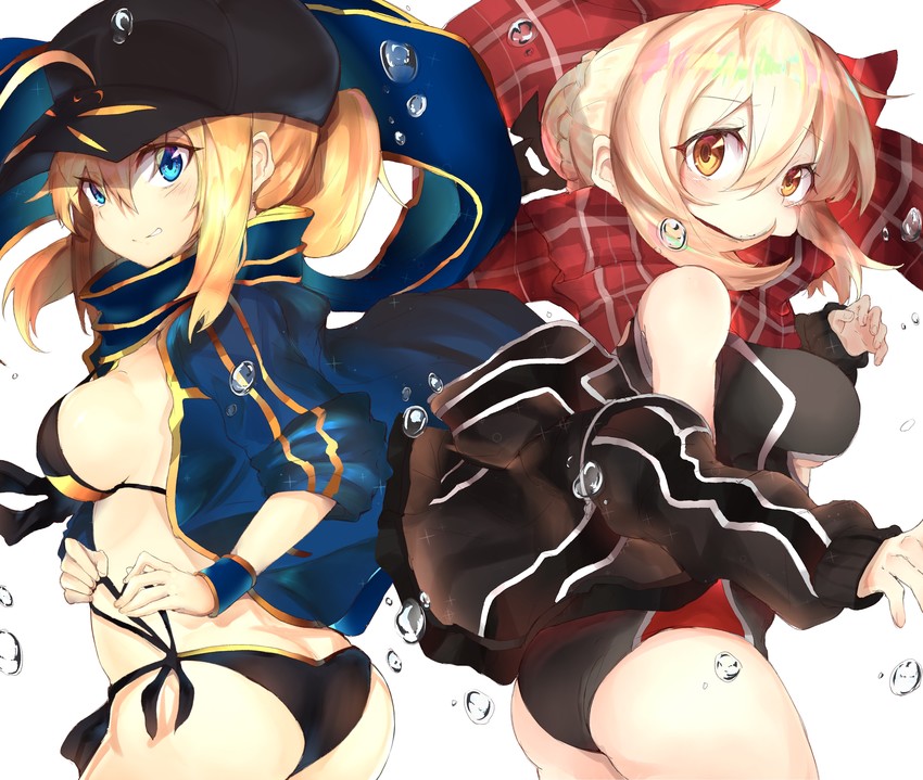 artoria pendragon, mysterious heroine x alter, and mysterious heroine x (fate and 1 more) drawn by ranf