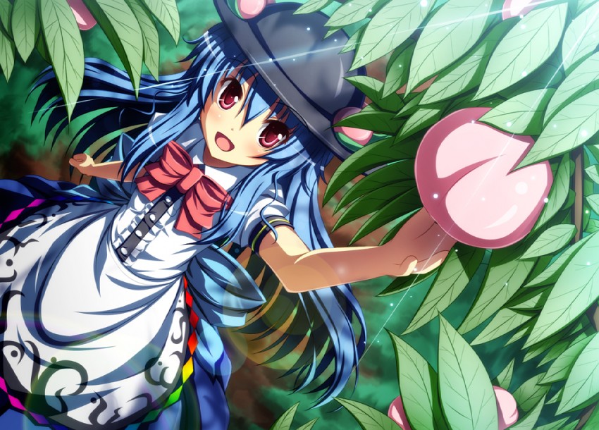 hinanawi tenshi (touhou) drawn by akashio_(loli_ace)