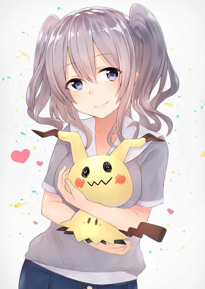 kashima and mimikyu (kantai collection and 2 more) drawn by hoshimiya_aki