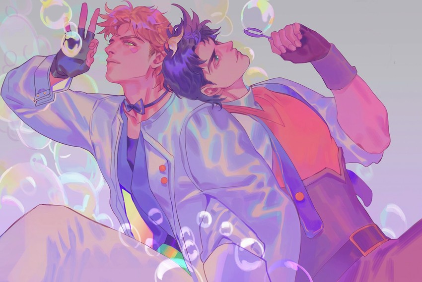 joseph joestar and caesar anthonio zeppeli (jojo no kimyou na bouken and 1 more) drawn by handsomedao